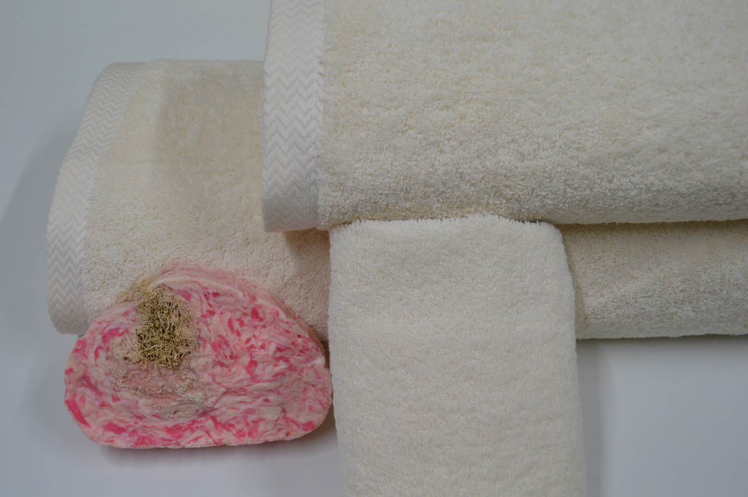 Toalhas PREMIUM, Branco, Creme Toalha de banho Premium Creme