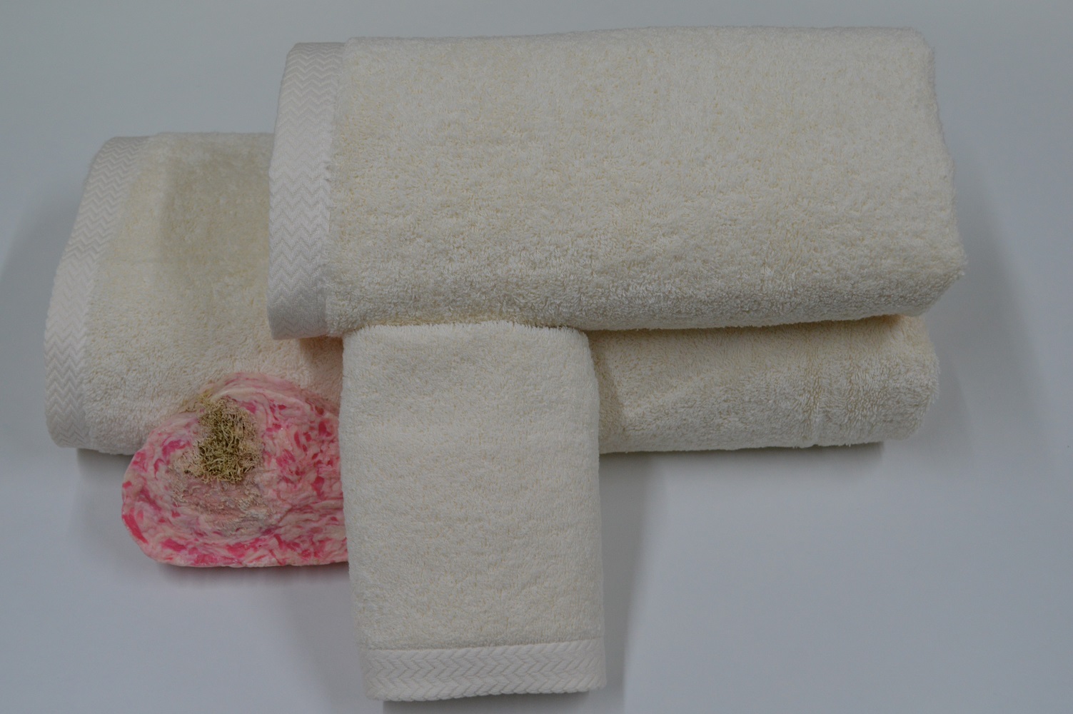 Toalhas de banho PREMIUM, Branco, Creme Toalha de banho Premium Creme