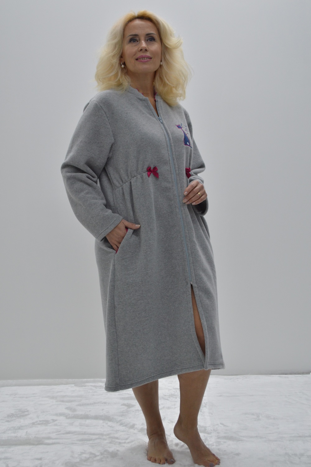 Robe polar com fecho – Tamanhos grandes Robe polar