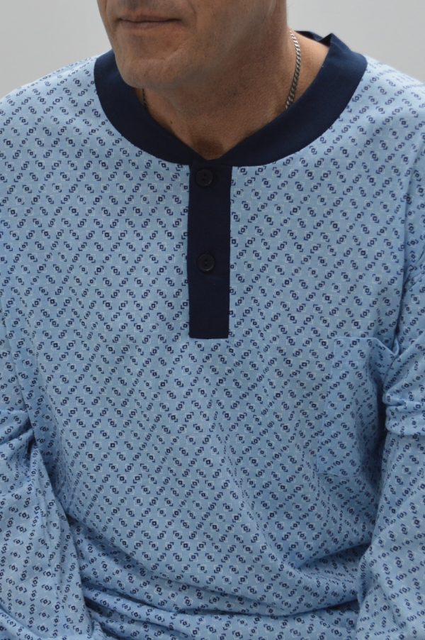 Piijama com carcela azul
