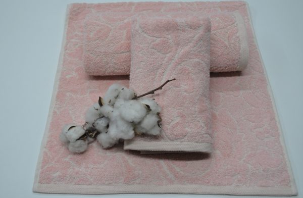 Toalha sustentável jacquard, Rosa