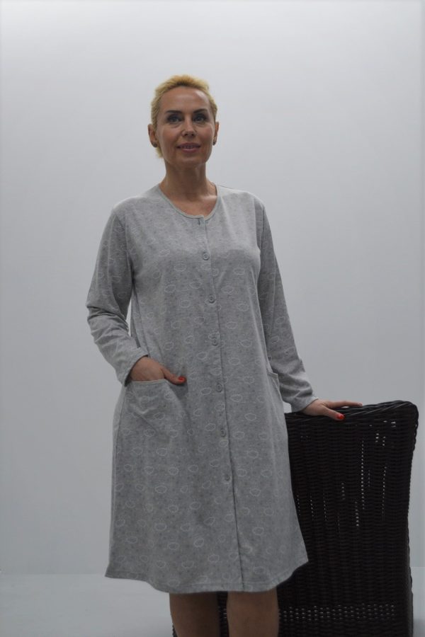 Robe estampado com bolsos