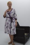 Robe estampado com bolsos
