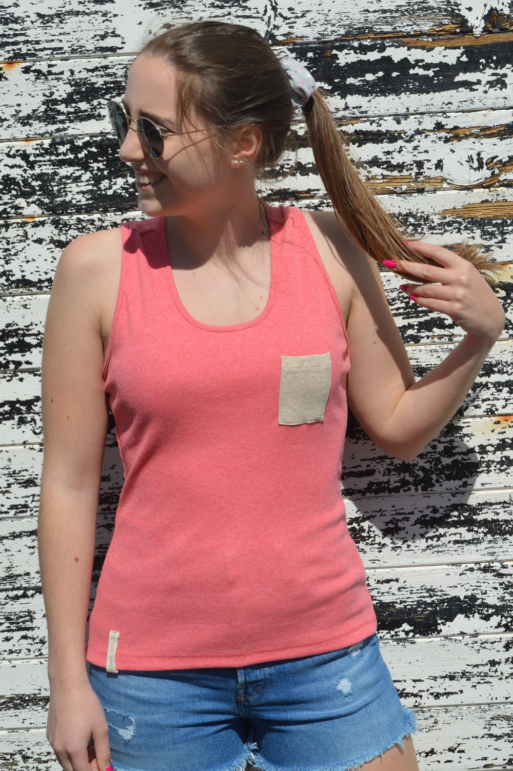 Top casual coral Top casual coral