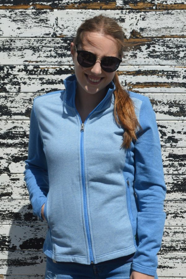 Casaco feminino outdoor azulina