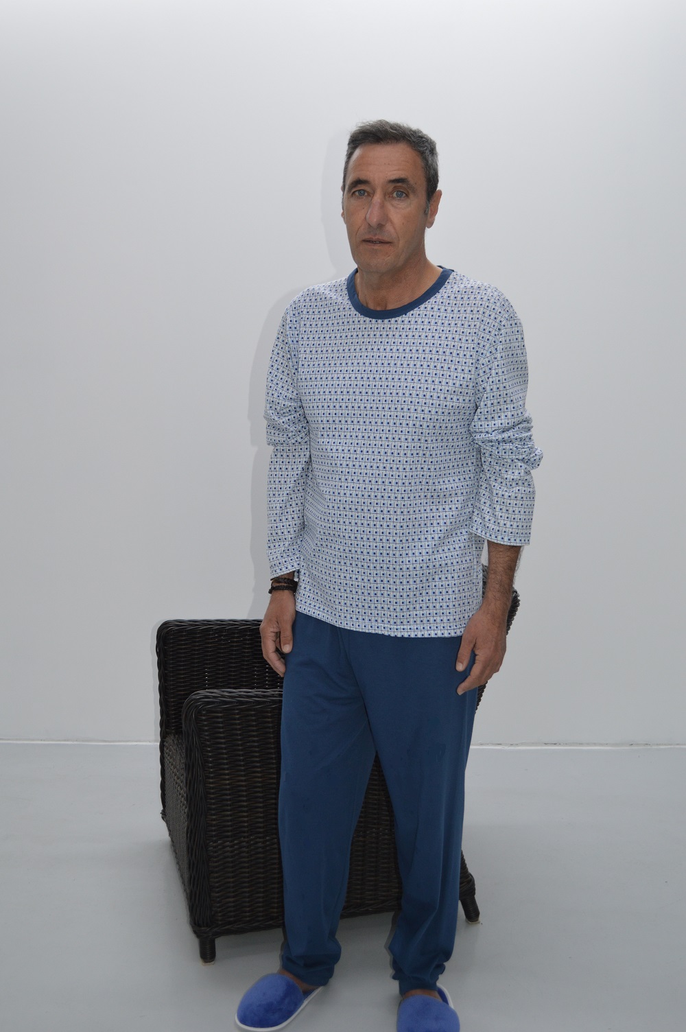 Pijama, Homem, azul