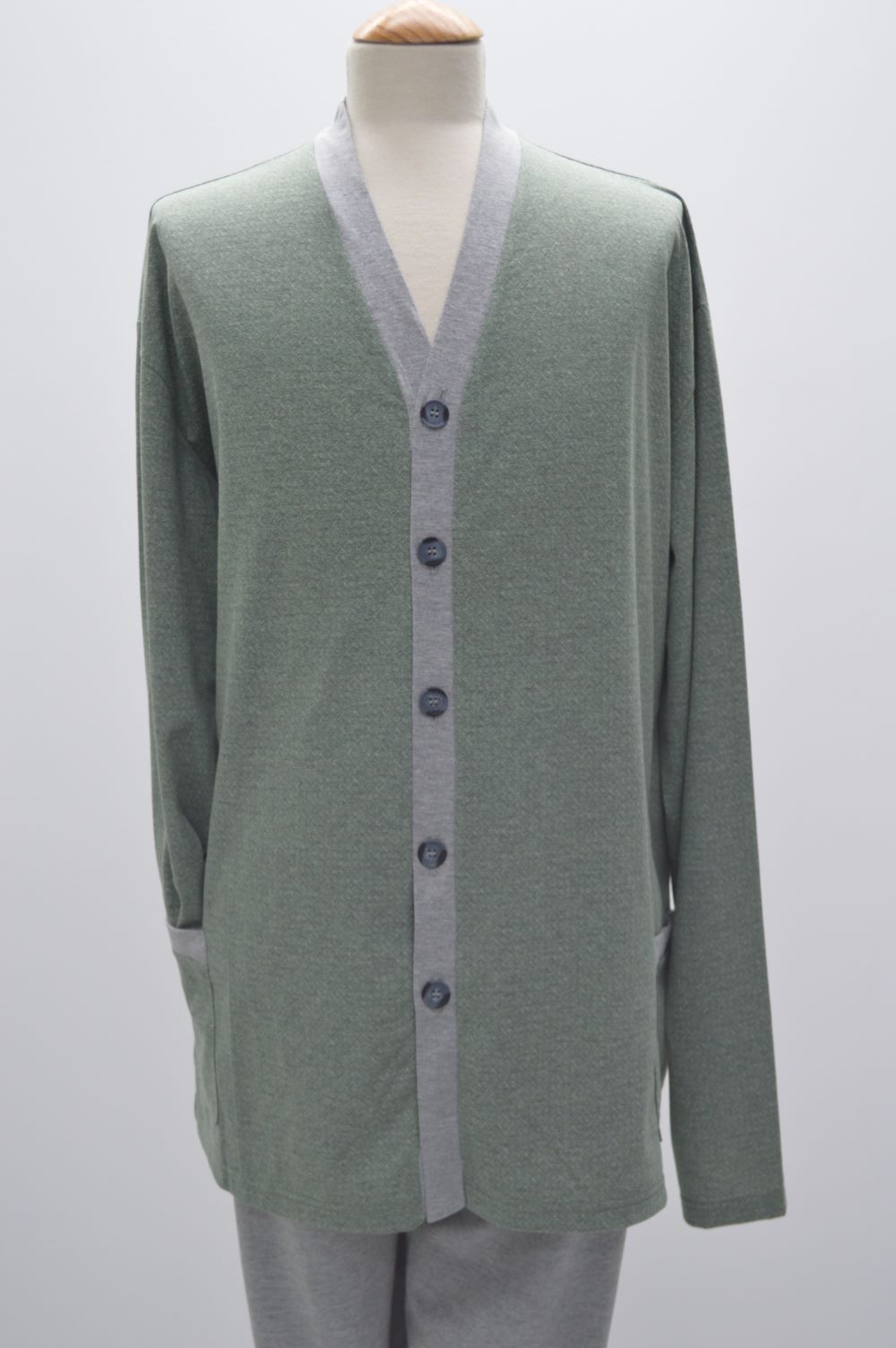 Pijama de homem - casaco + calça - Verde