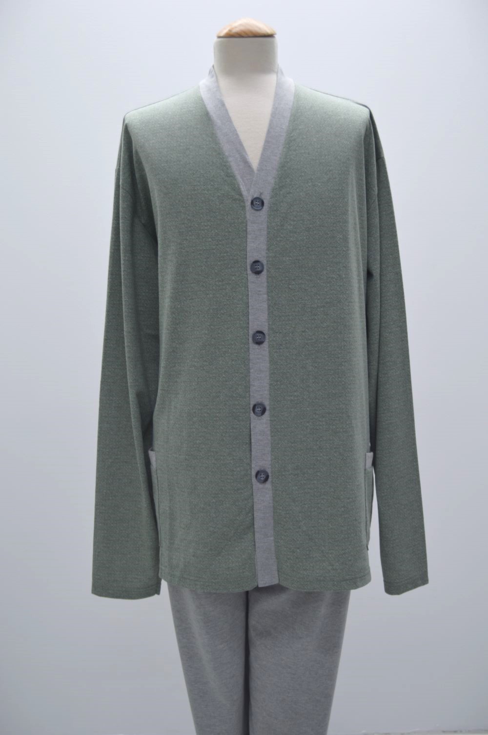 Pijama de homem - casaco + calça - Verde