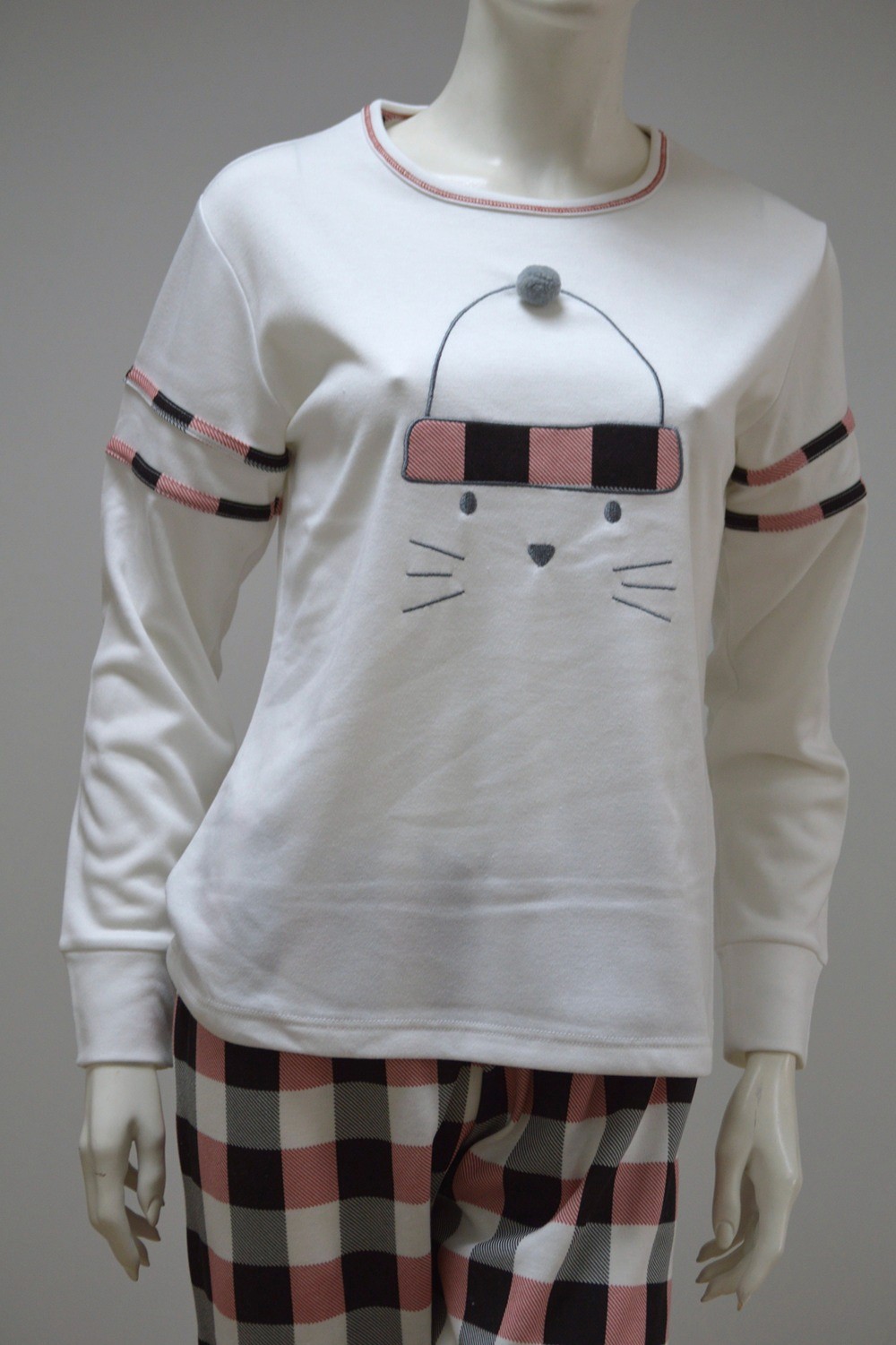 Pijama manga comprida, Creme Pijama manga comprida, Creme