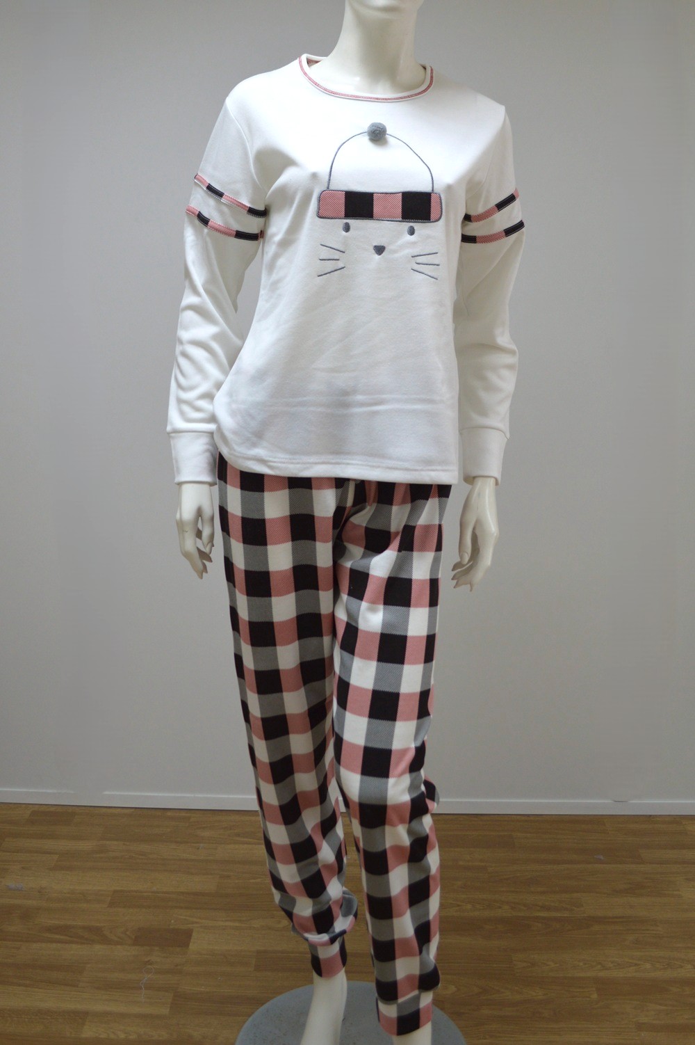 Pijama manga comprida, Creme Pijama manga comprida, Creme