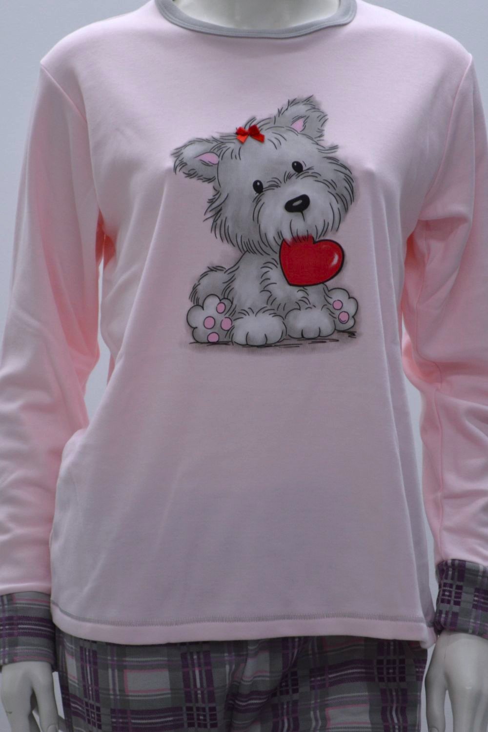 Pijama mulher com estampado urso, Rosa Pijama mulher com estampado urso, Rosa