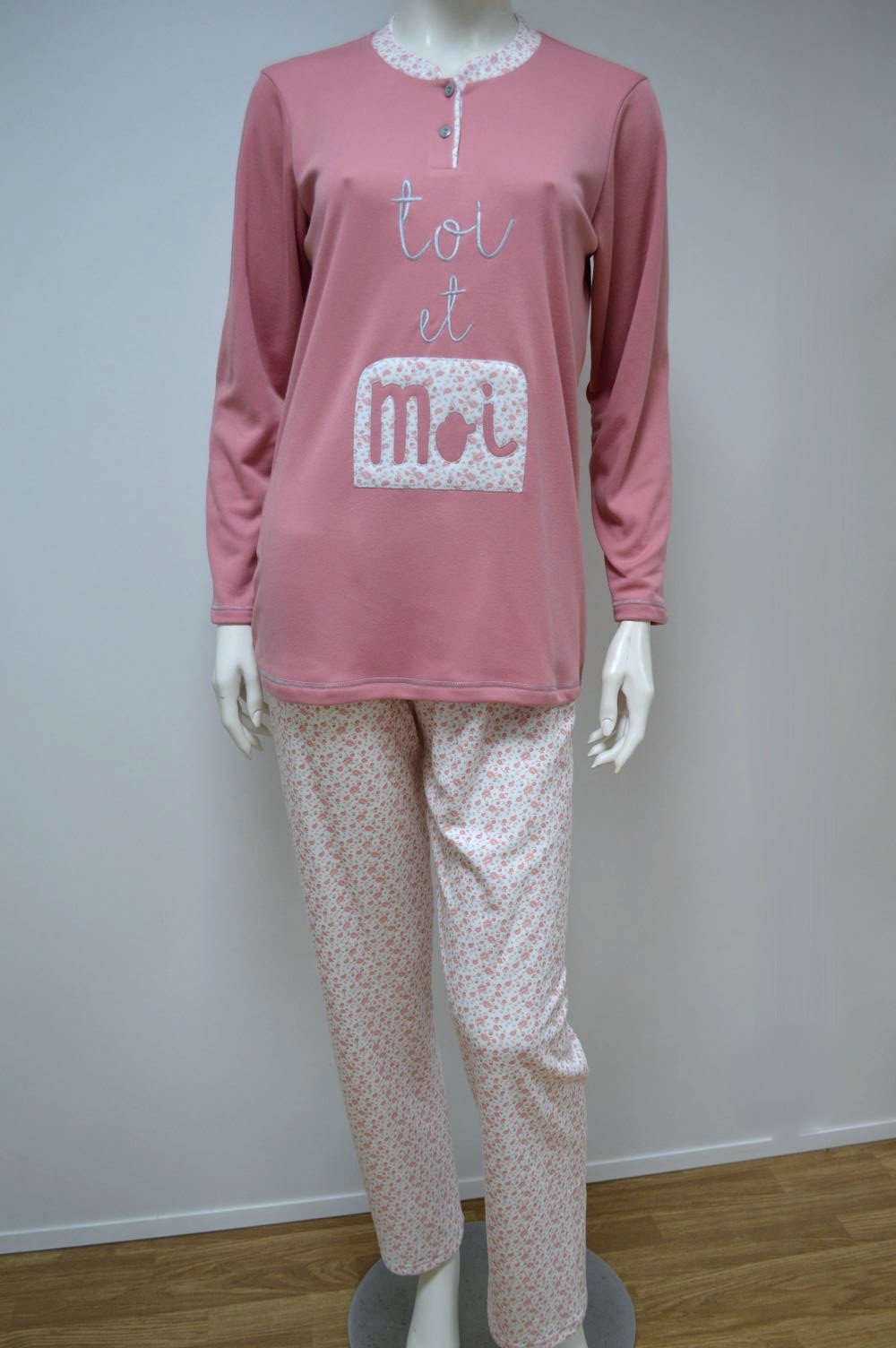 Pijama de mulher Toi et Moi, Rosa Pijama de mulher Toi et Moi, Rosa