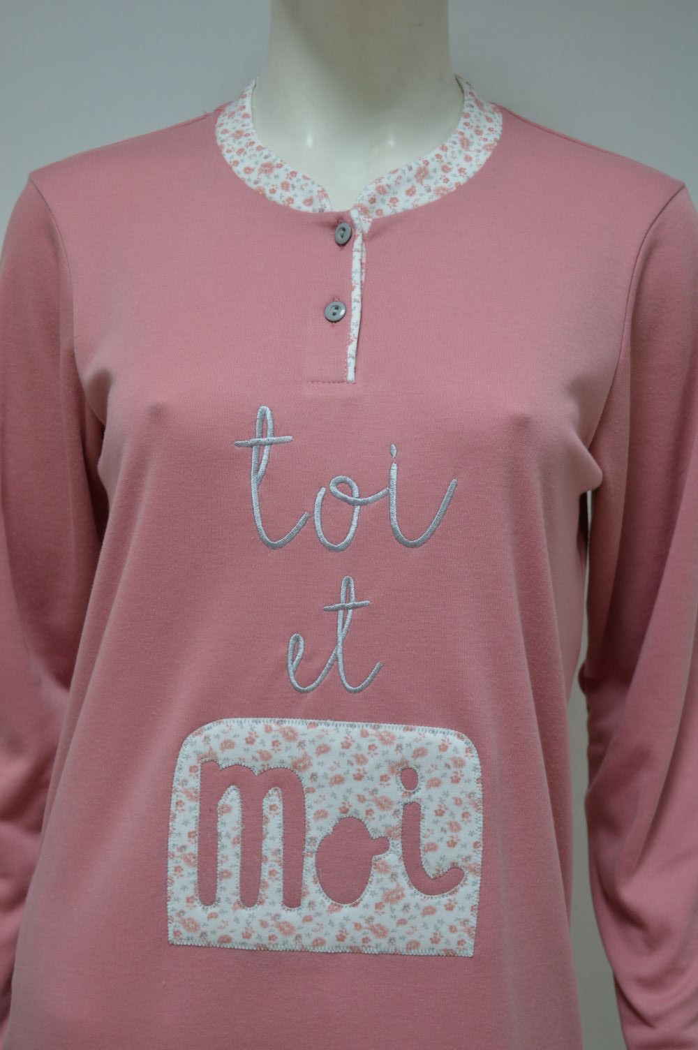 Pijama de mulher Toi et Moi, Rosa Pijama de mulher Toi et Moi, Rosa