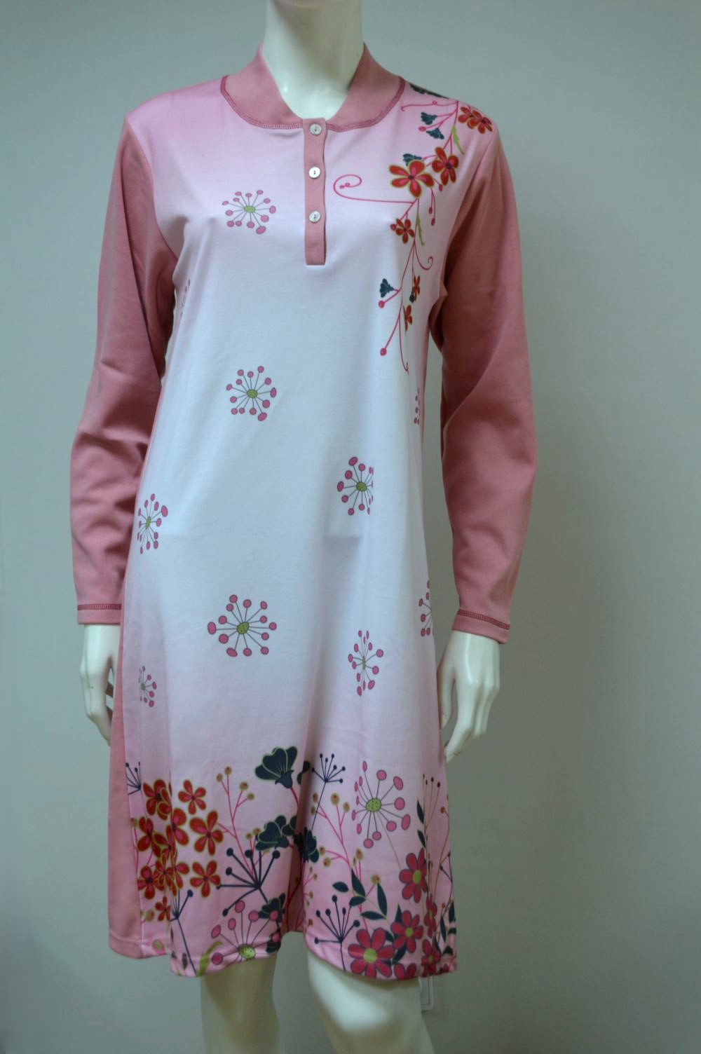 Camisa de dormir com carcela, Rosa Camisa de dormir com carcela, Rosa