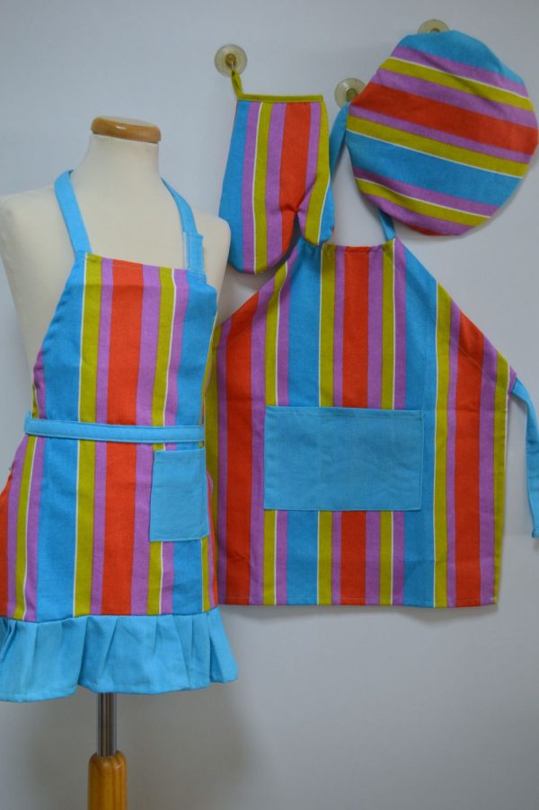 Conjunto de cozinha de 4 peças, Riscas