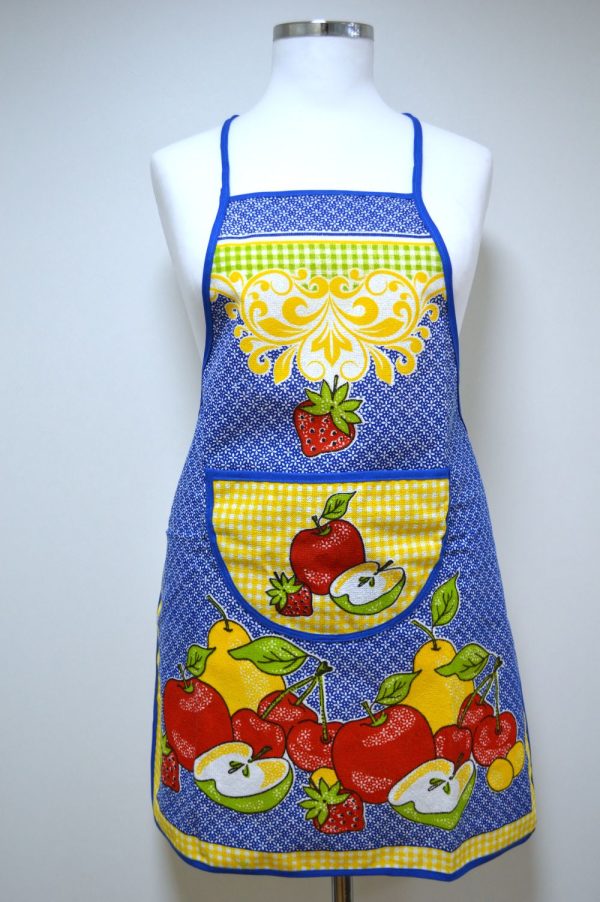 Avental felpo + PVC, Salada de fruta