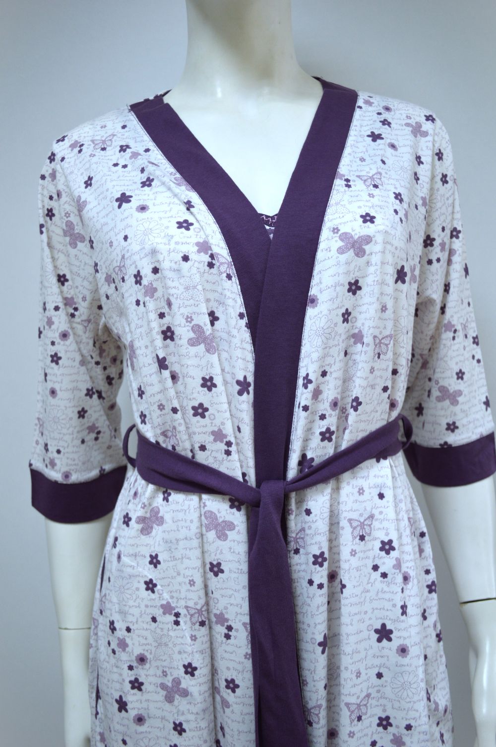 Robe modelo kimono, Estampado Robe modelo kimono, Estampado