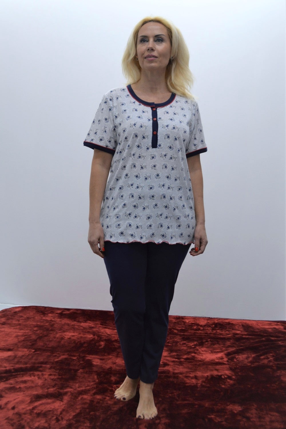 Pijama de senhora t-shirt+ calça, Estampado Pijama de senhora t-shirt+ calça, Estampado