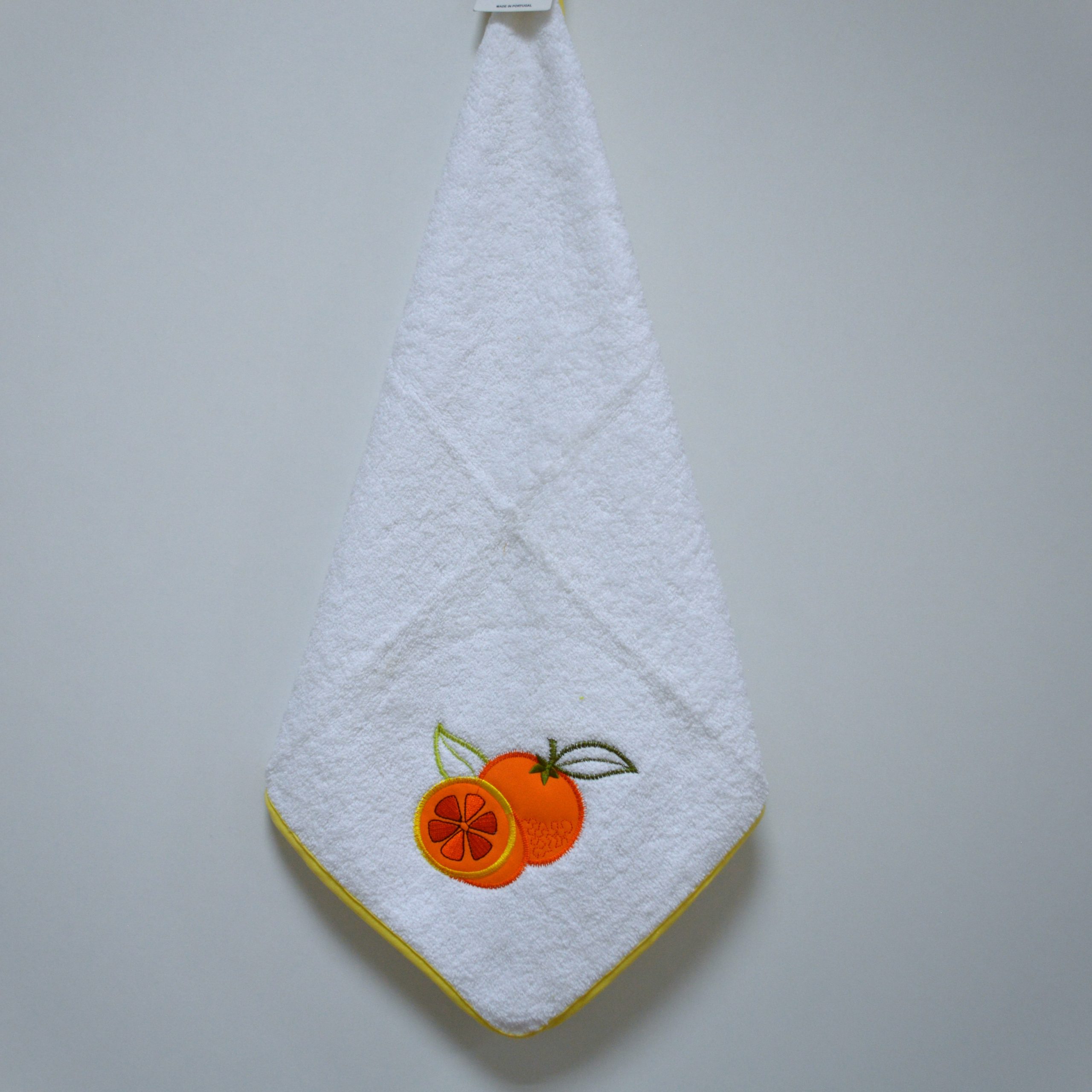 Pano de cozinha, Bordado Laranja Pano de cozinha, Bordado Laranja