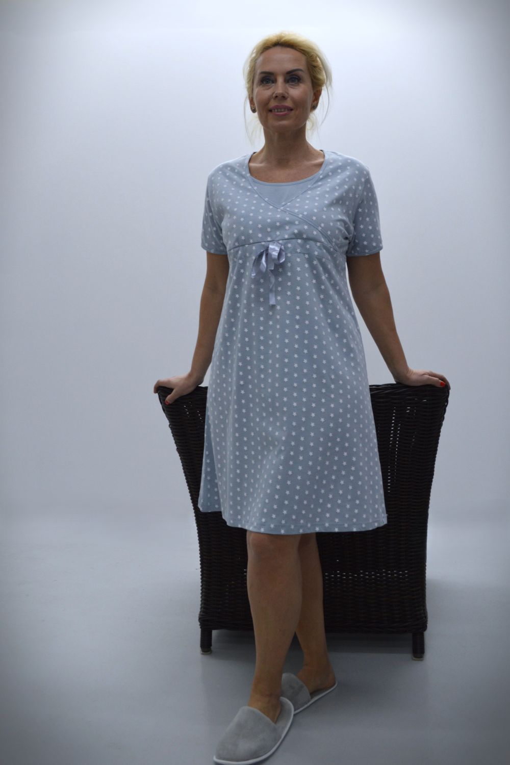 Camisa de dormir de Mulher, Estampado estrelas Camisa de dormir de Mulher, Estampado estrelas