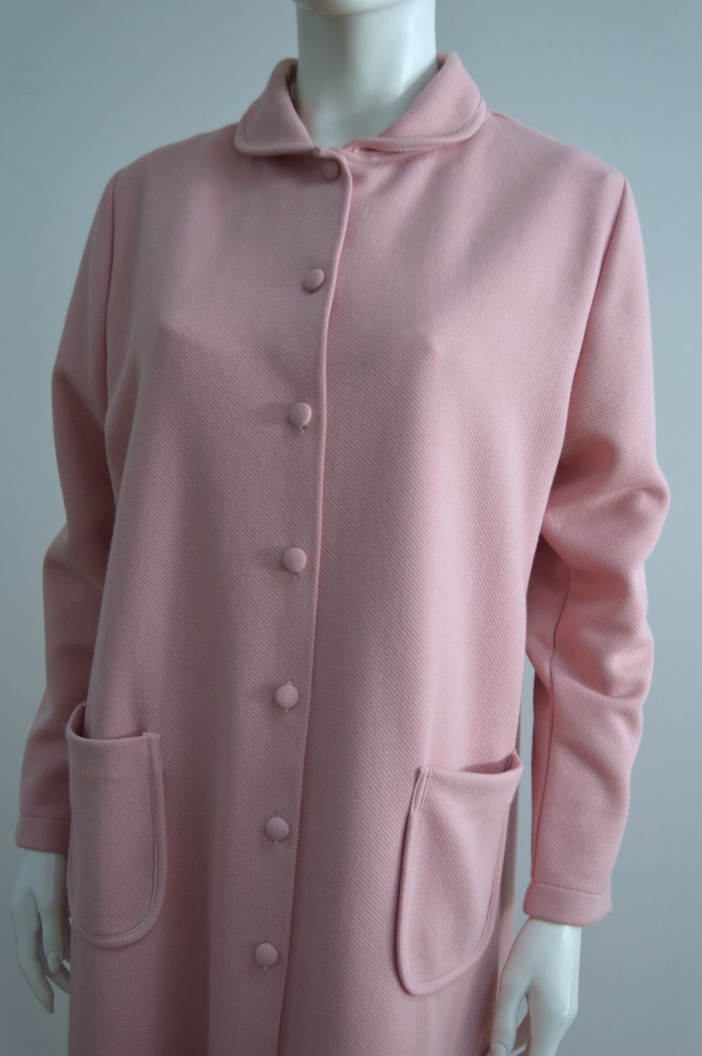 Robe de senhora com gola, Rosa Robe de senhora com gola, Rosa