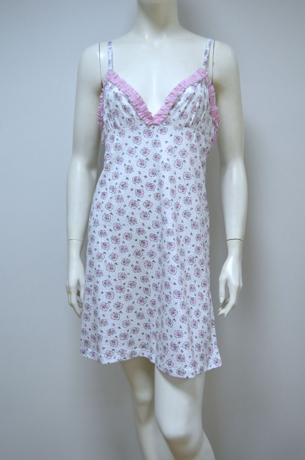Camisa de dormir de alças, Estampada Camisa de dormir de alças, Estampada