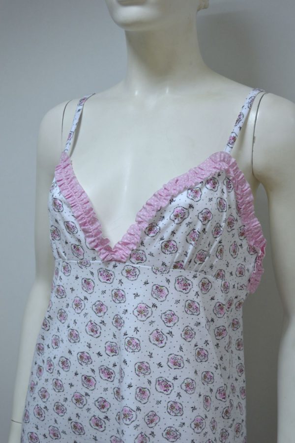 Camisa de dormir de alças, Estampada
