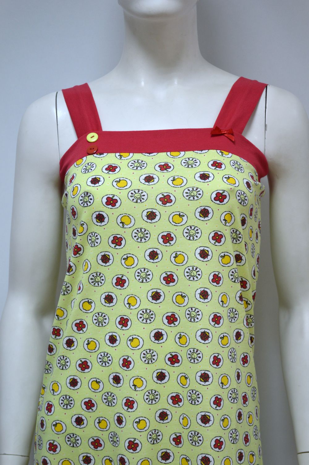 Camisa de dormir de alças largas, Estampada Camisa de dormir de alças largas, Estampada