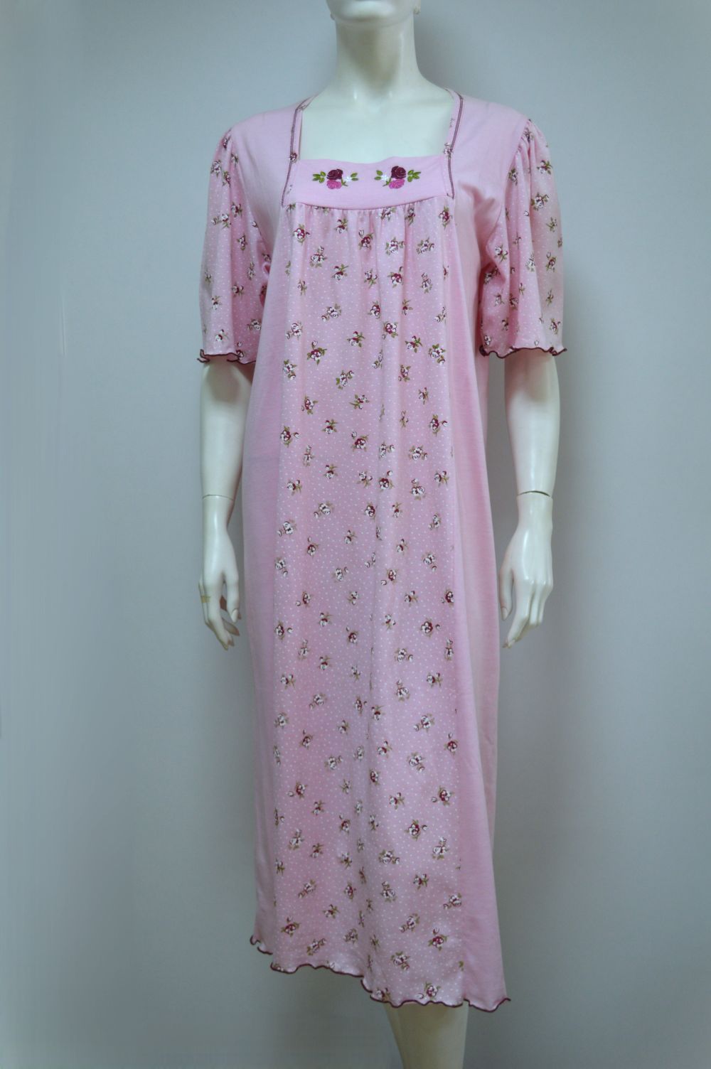 Camisa de noite comprida, Rosa Camisa de noite comprida, Rosa