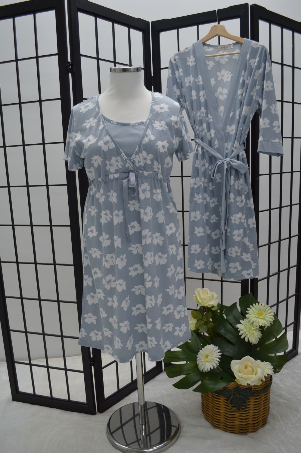 Camisa de dormir de Mulher, Estampado flores Camisa de dormir de Mulher, Estampado flores