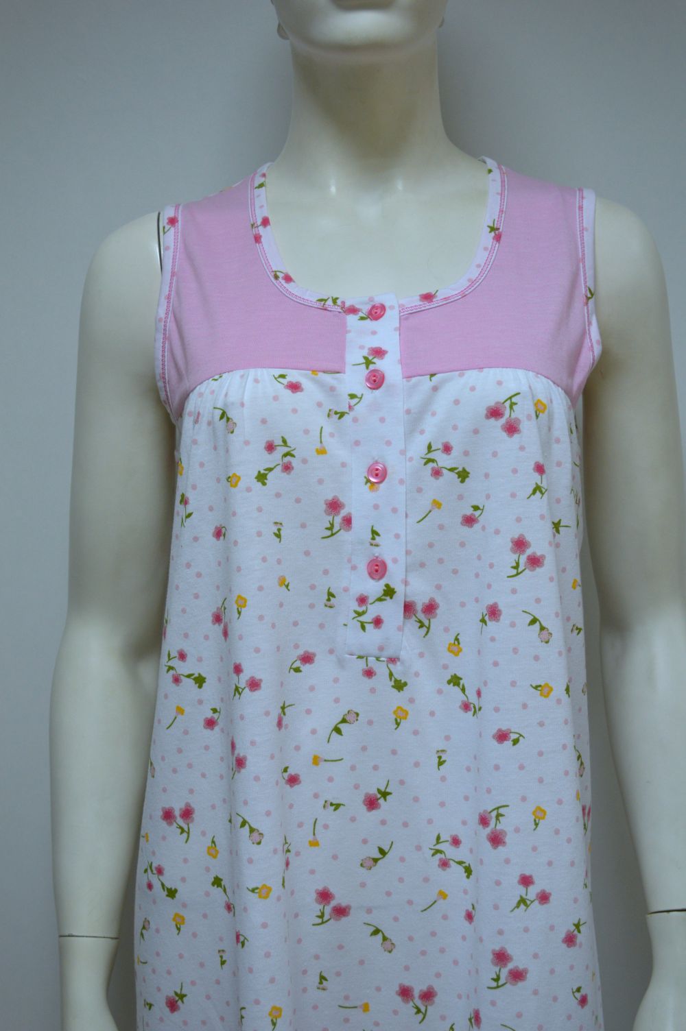 Camisa de dormir sem manga , Estampada Camisa de dormir sem manga , Estampada