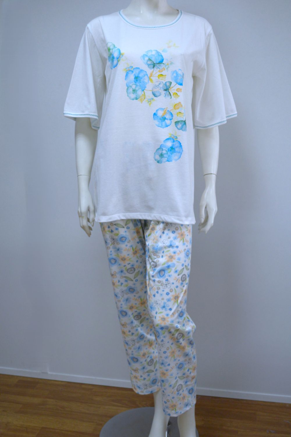 Pijama de Senhora de Manga Curta, Estampado Pijama de Senhora de Manga Curta, Estampado