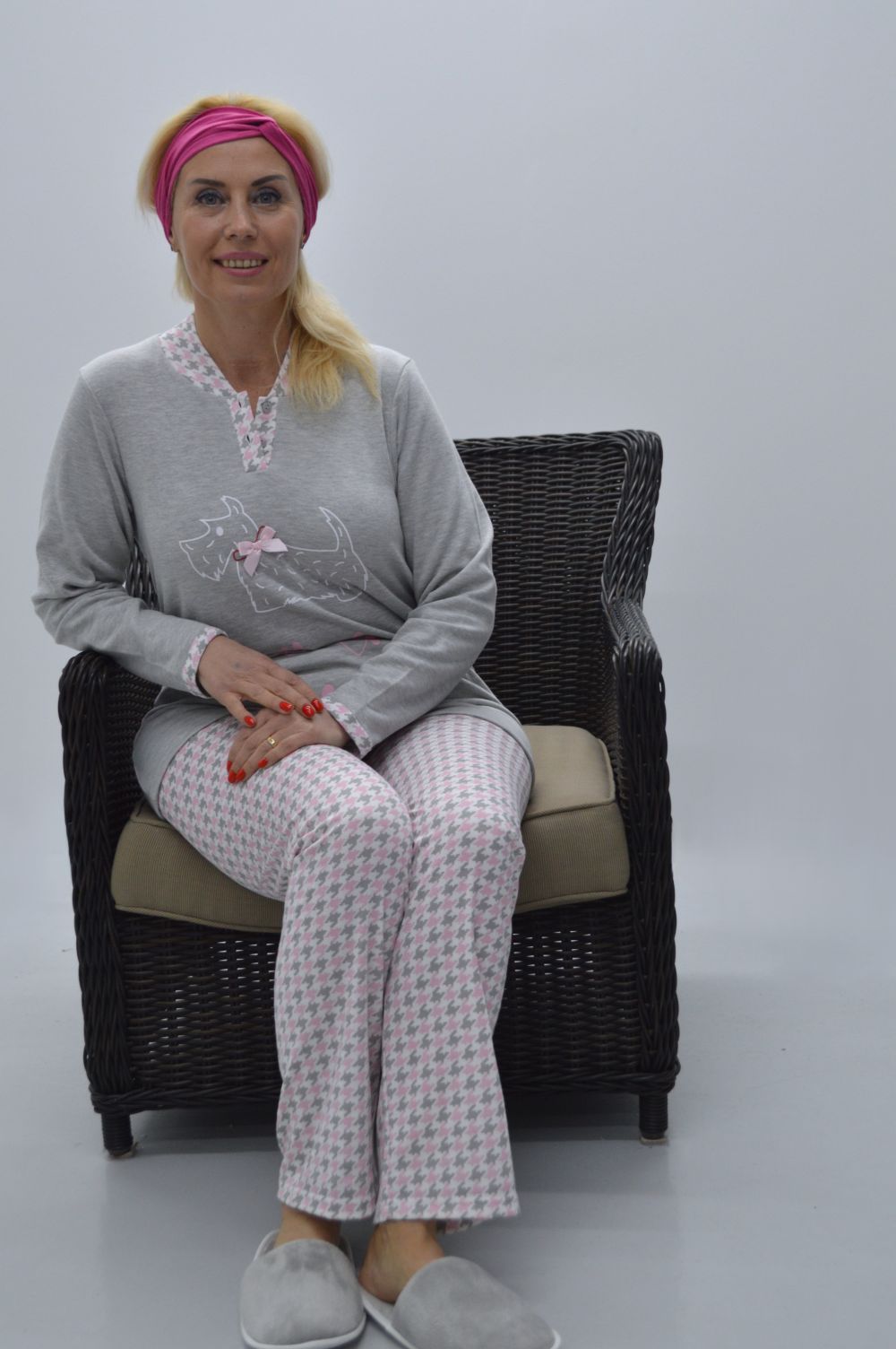 Pijama mulher, Cinza / Rosa Pijama mulher, Cinza / Rosa